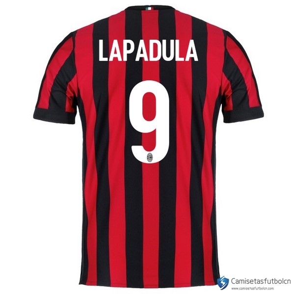 Camiseta Milan Primera equipo Lapadula 2017-18